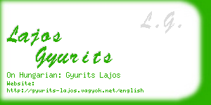 lajos gyurits business card